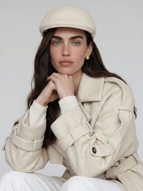 Monaco wool cap, Milk